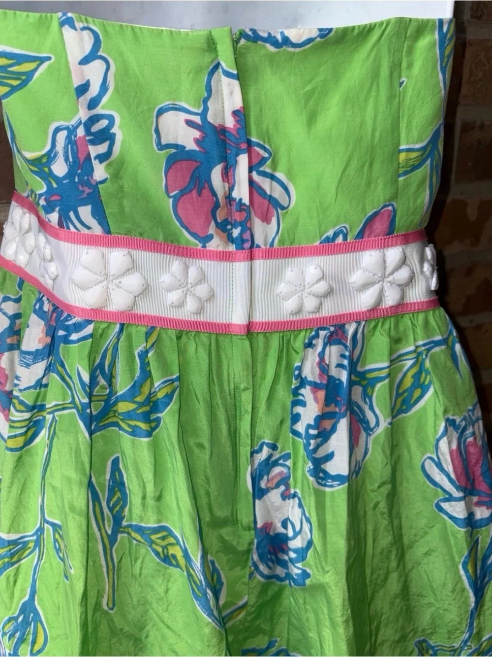 LILLY PULITZER LANGLEYStrapless Floral Mini Dress DRESS SIZE 4 - Picture 6 of 10